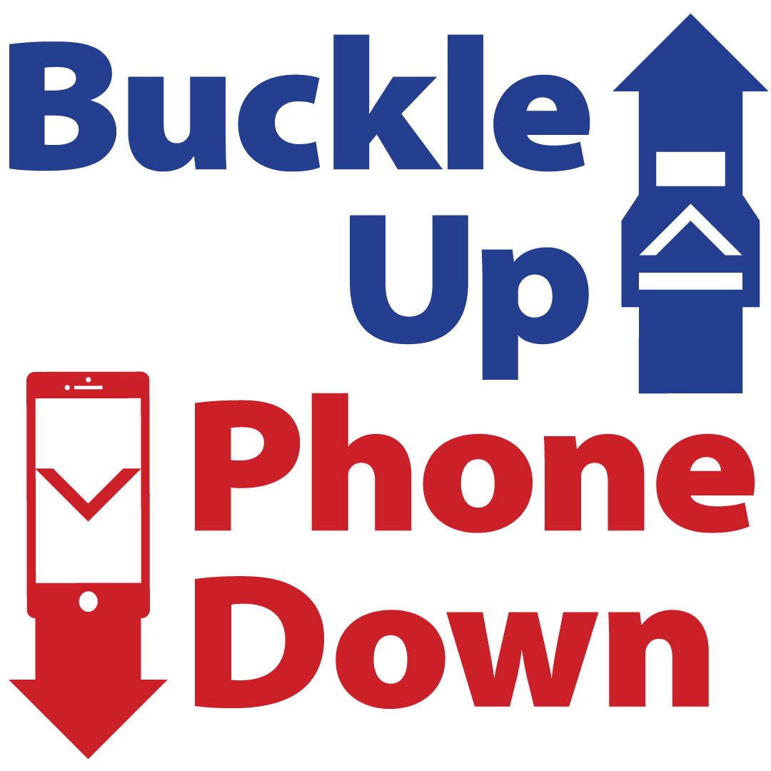 Buckle Up Phone Down logo